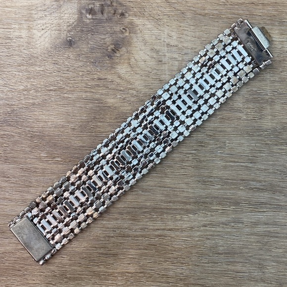 Vintage Hobe Rhinestone Cocktail Bracelet - Picture 6 of 10